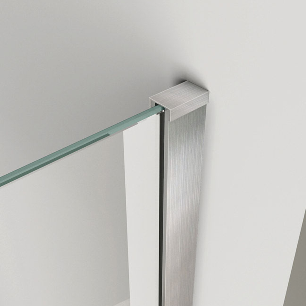 Wiesbaden Hibera Inloopdouche RVS 10mm Nano Blank Glas